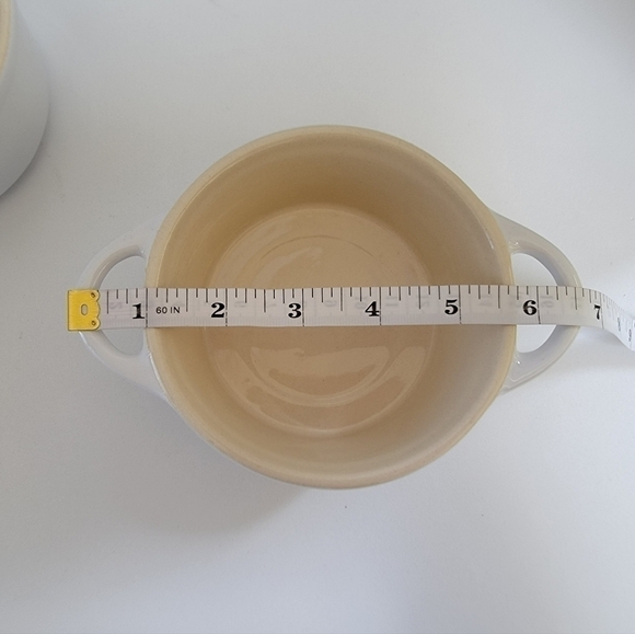 MINI Ceramic Casserole/Soup Dish Set with Lids EUC - Picture 5 of 6